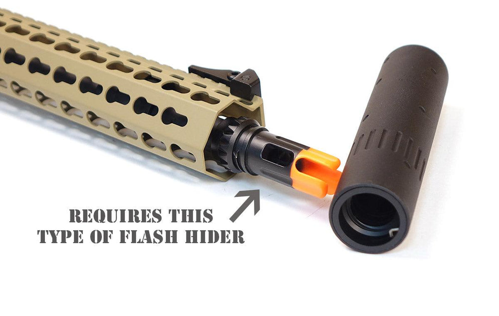 G&G GK16 Suppressor M4 - Flash Hider Fit – Airsoft Atlanta
