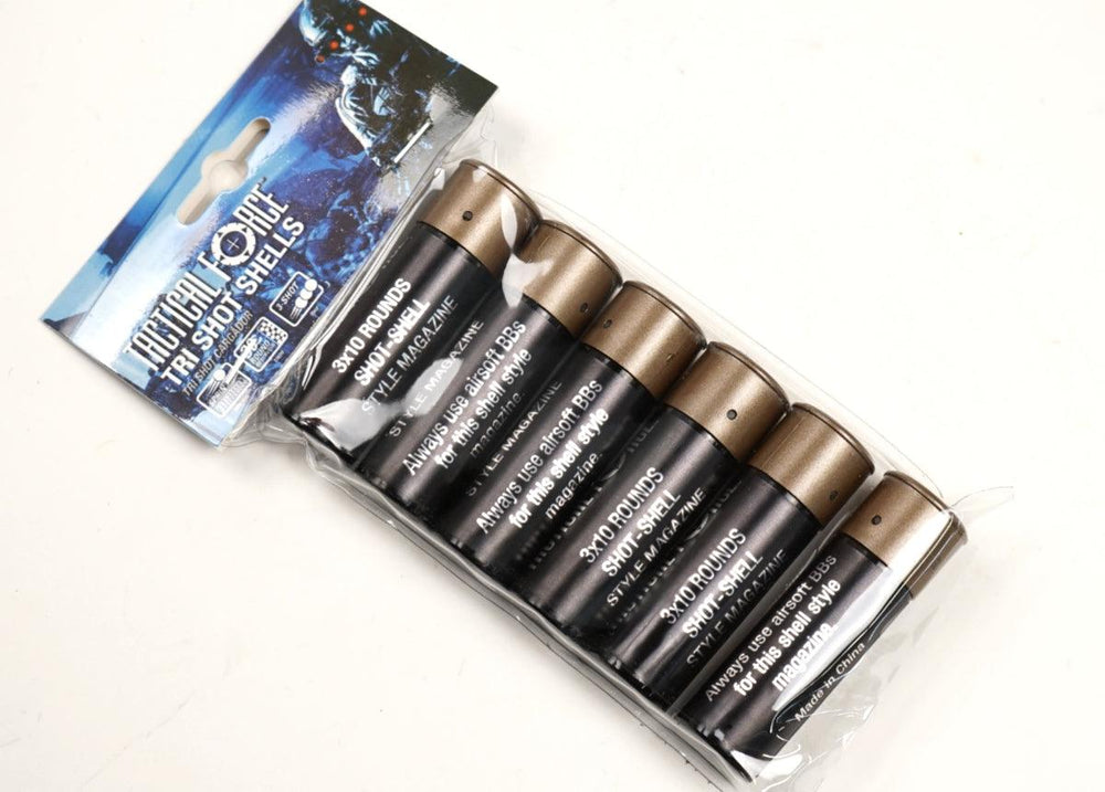 Tri Ball Shot Shell Tactical Force Tri-Shot Shotgun Shells (6 Pack) – Airsoft Atlanta