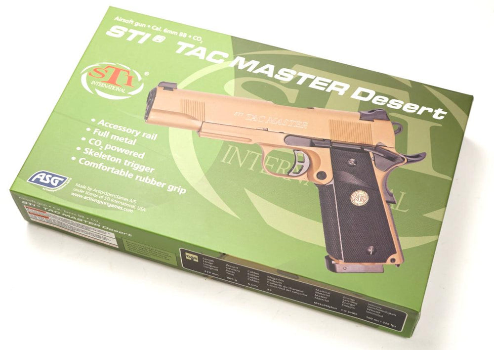 ASG STI TAC Master Co2 Full Blowback 1911 (Desert Tan)