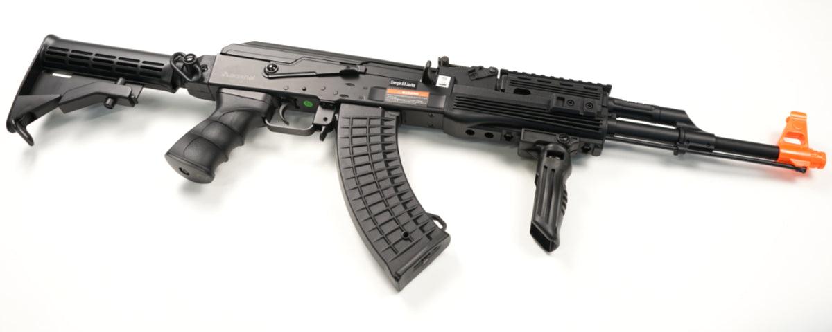 ASG AK-47 Arsenal Full Stock AEG - M7T Black RIS Model – Airsoft