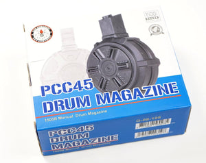 G&G PCC45 AEG - 1500 Round Hicap DRUM Magazine