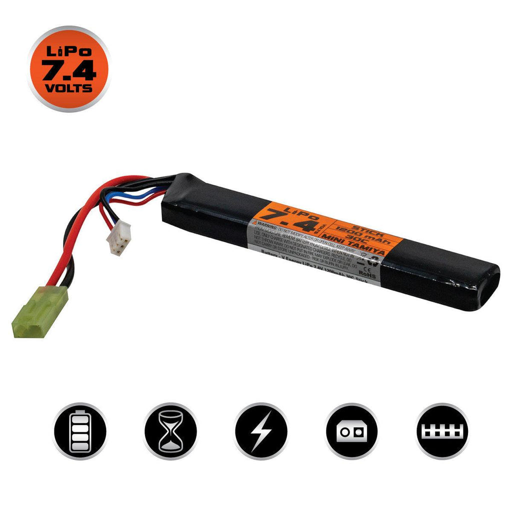 Valken 7.4v 1200mAh Stick Lipo Battery – Airsoft Atlanta