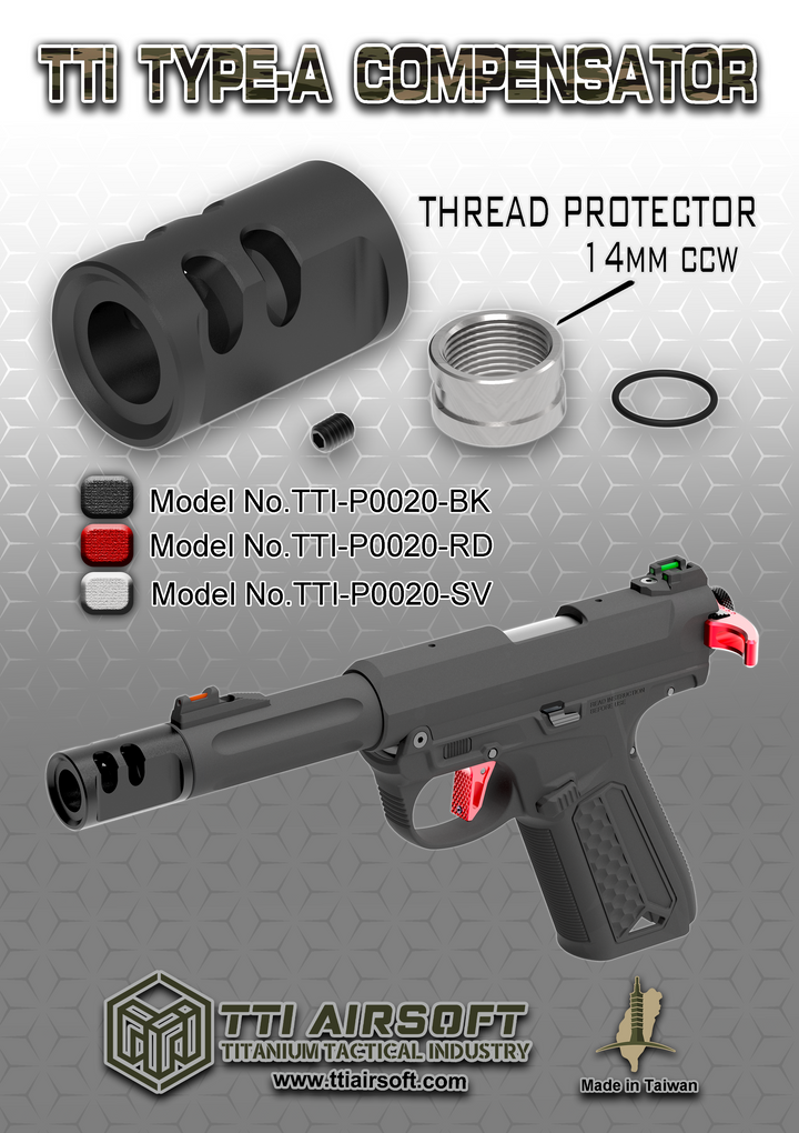 TTI Type-A Compensator (14mm CCW) – Airsoft Atlanta