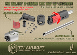 TTI Upgraded Hop Up Chamber WE Galaxy G-SERIES (G-Type)