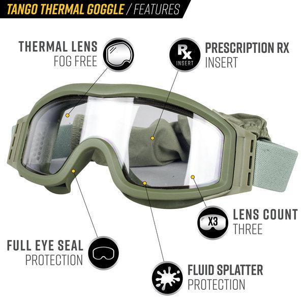 Valken V-Tac Tango Goggles (Thermal Dual Lens)