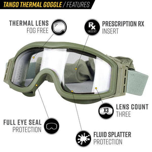 Valken V-Tac Tango Goggles (Thermal Dual Lens)