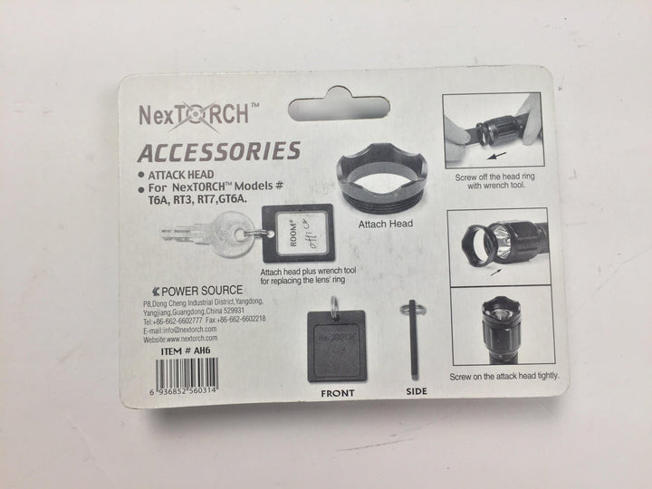 NexTorch AH6 Flashlight Bevel