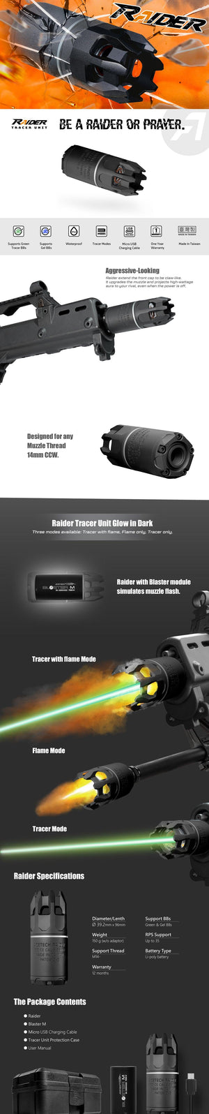 Acetech Raider Tracer Unit (Blaster-M Inside)