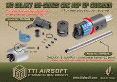 TTI Upgraded Hop Up Chamber WE Galaxy 1911 (1911 fit only)